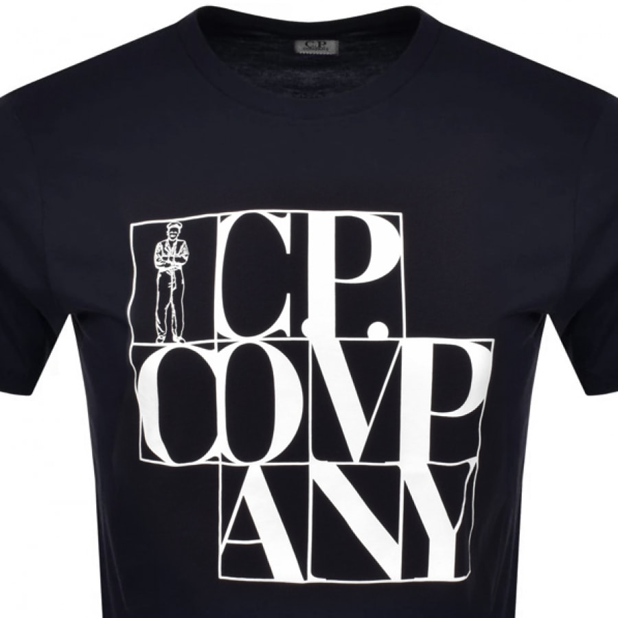 Alternative Image for ProductCP Company Logo T Shirt Navy2